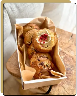 les box personnalisées de cookies et brownies